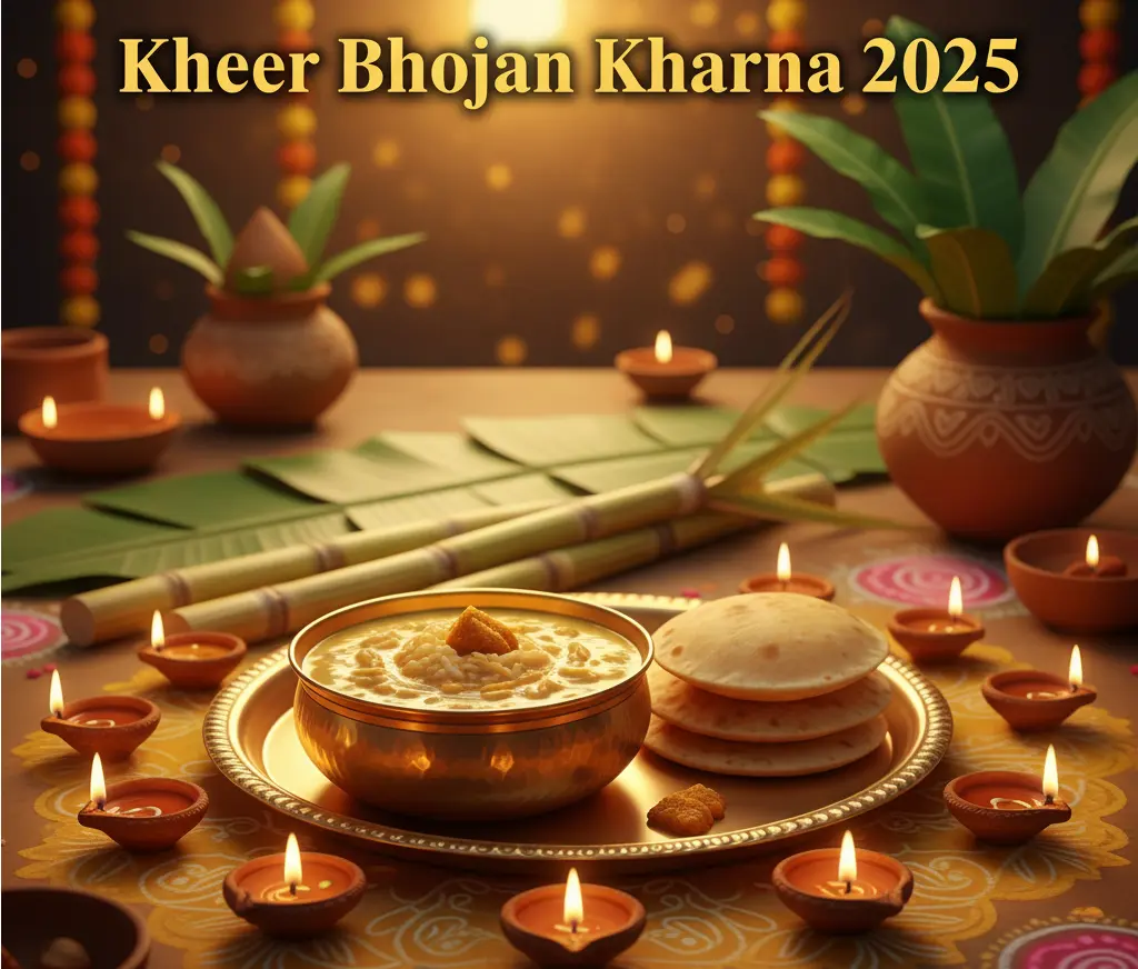 Kheer Bhojan Kharna 2025 (Lohanda) Gud Chawal Ki Kheer Bhojan & Roti Prasad Vidhi